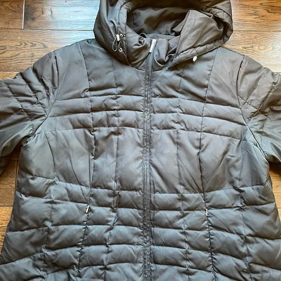 Calvin Klein black down jacket hooded plus size 3X - Picture 3 of 15